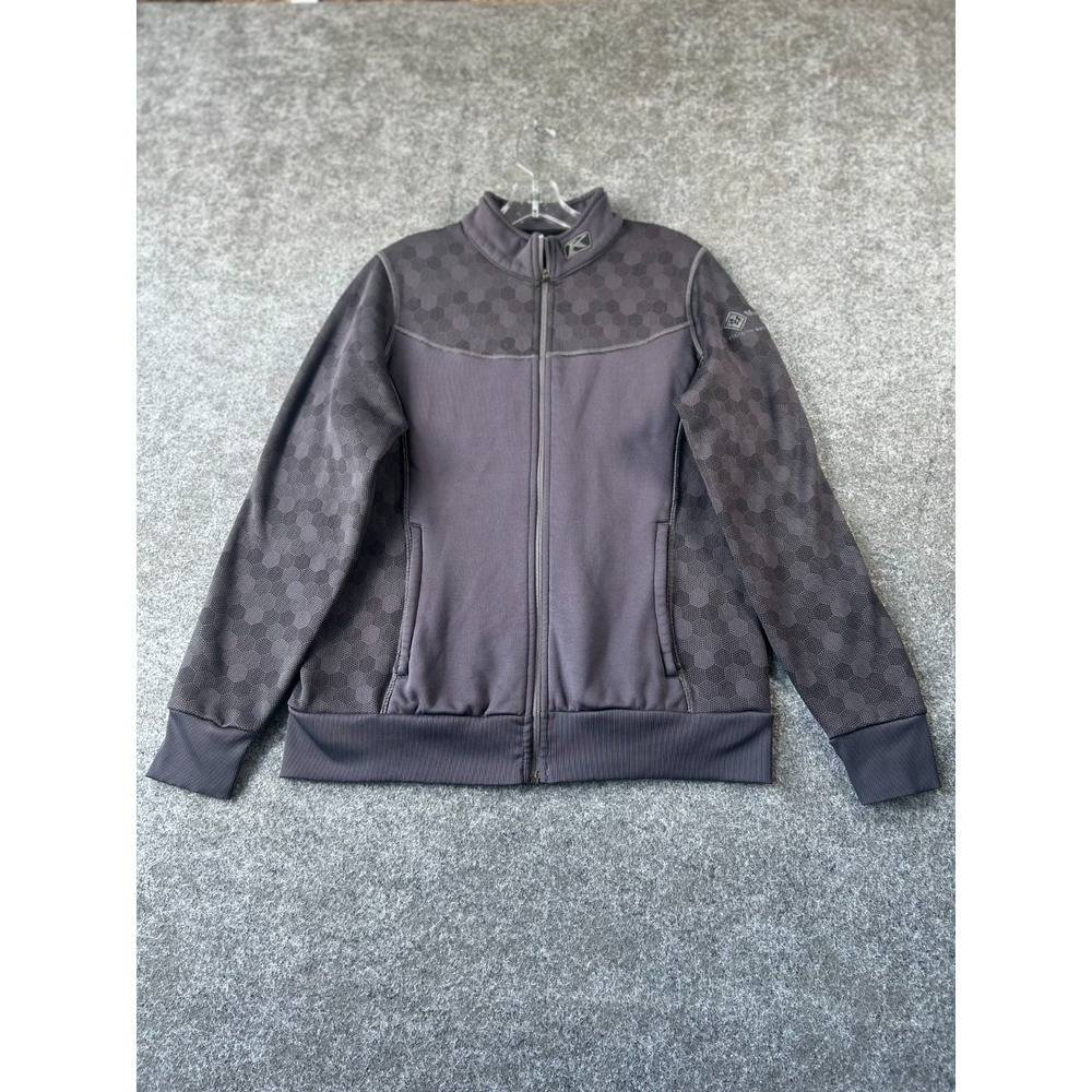 Klim Sundance Bomber Jacket Womens XL Gray Hexagonal Mountain View‎ Hospital